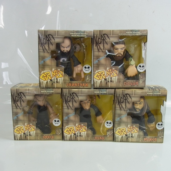 KORN/コーン フィギュア ソフビ 5体セット FIELDY/HEAD/JONATHAN/DAVID