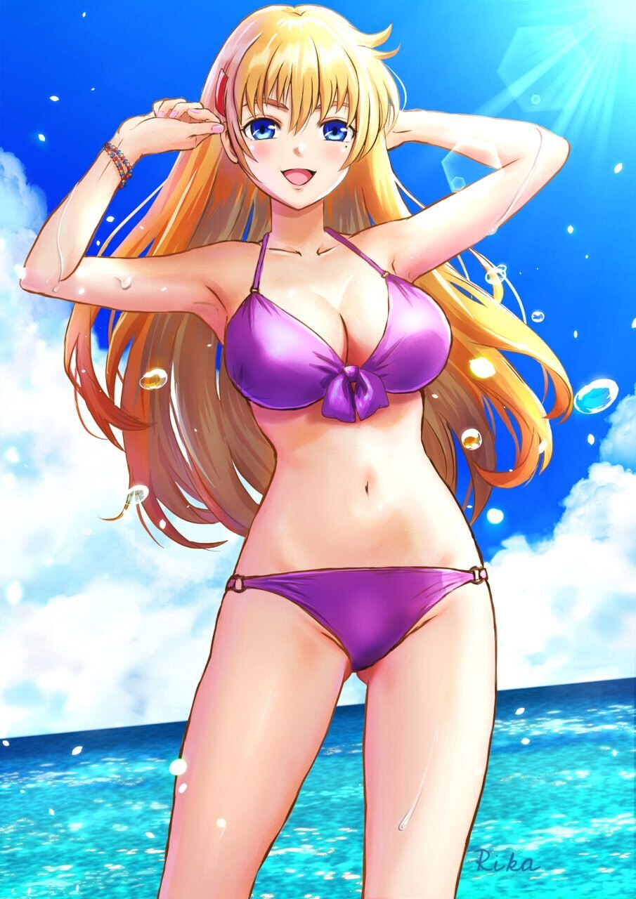 ♪『史上最強の弟子ケンイチ』♪風林寺美羽♪イラストカード♪水着♪