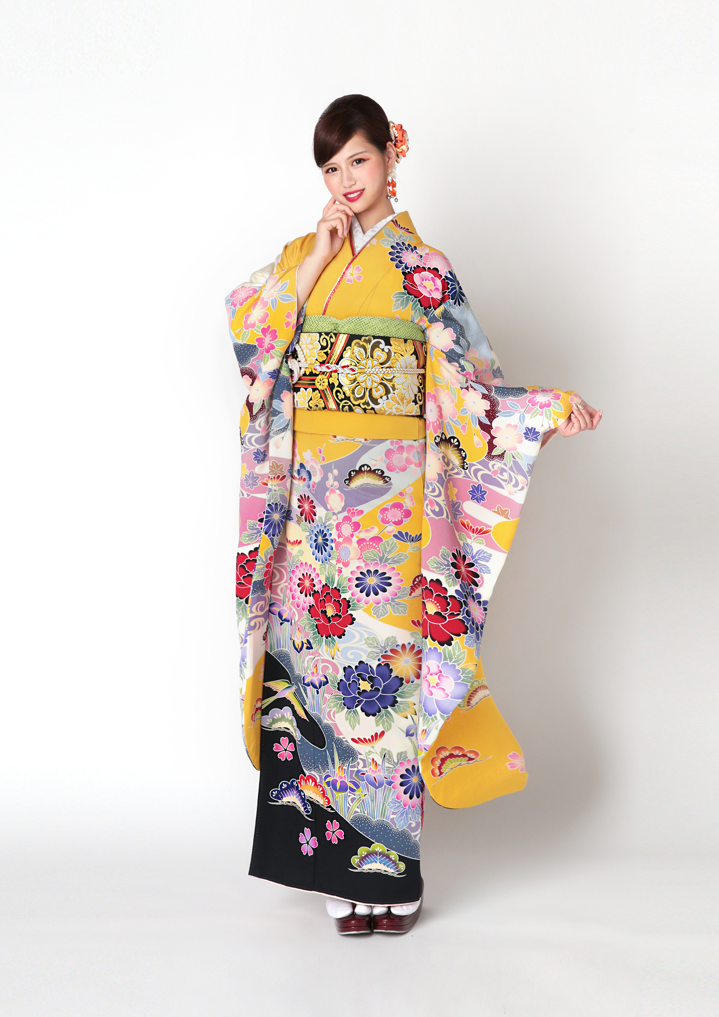 紅型振袖と帯 【公式通販】