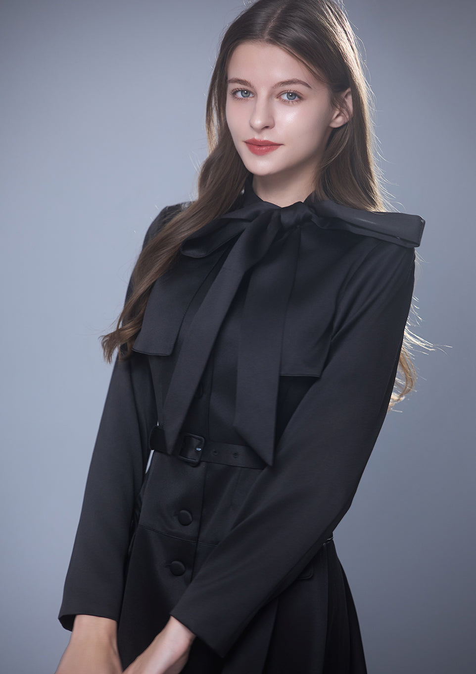 Bow-tie satin dress riu サテン ドレス Bow-tie satin dress – Riu