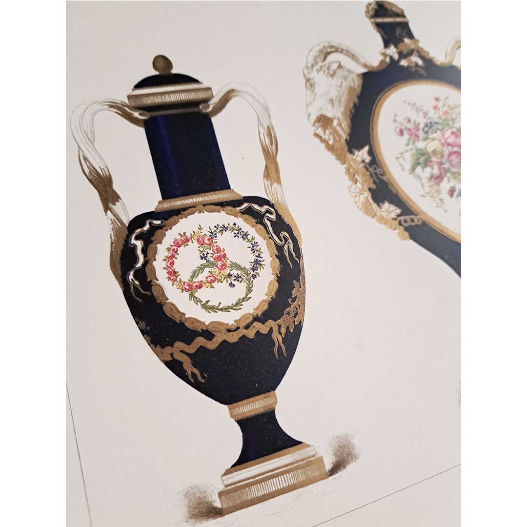 セーブルの軟質磁器「壺」プレートNo.41