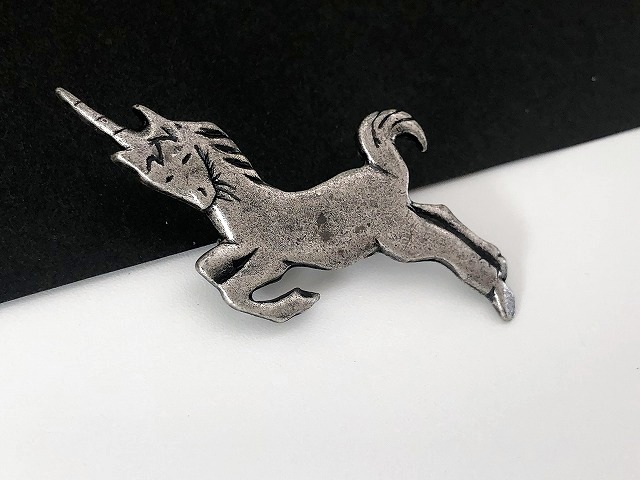 ユニコーンモチーフ ブローチ USA ヴィンテージ コスチュームジュエリー