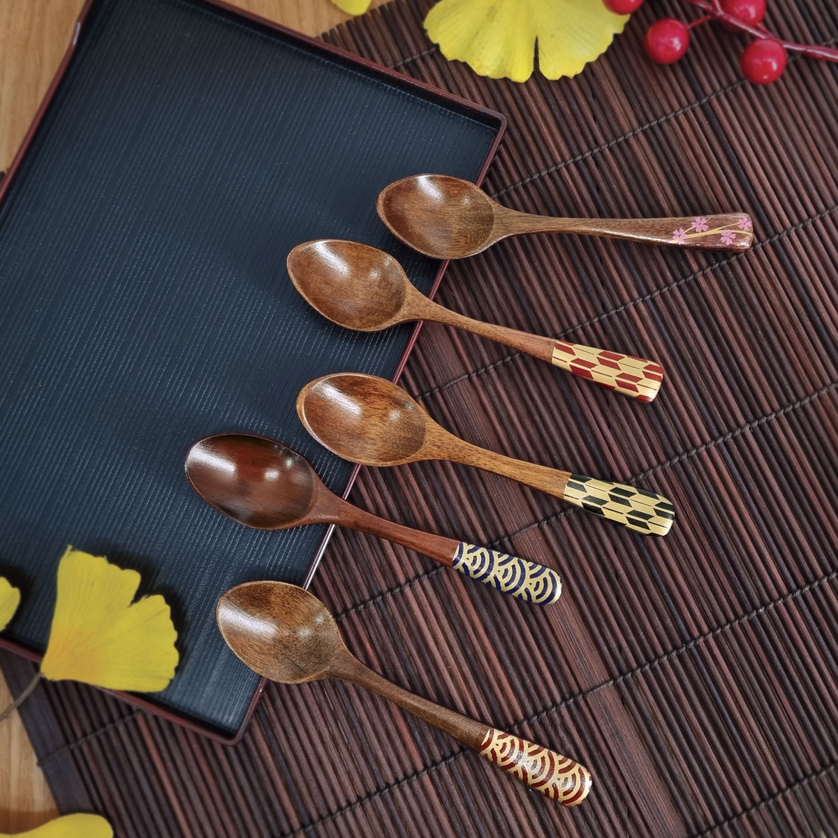 TSURU Japanese Wooden Tea Spoon - 12.5cm - RizonHome