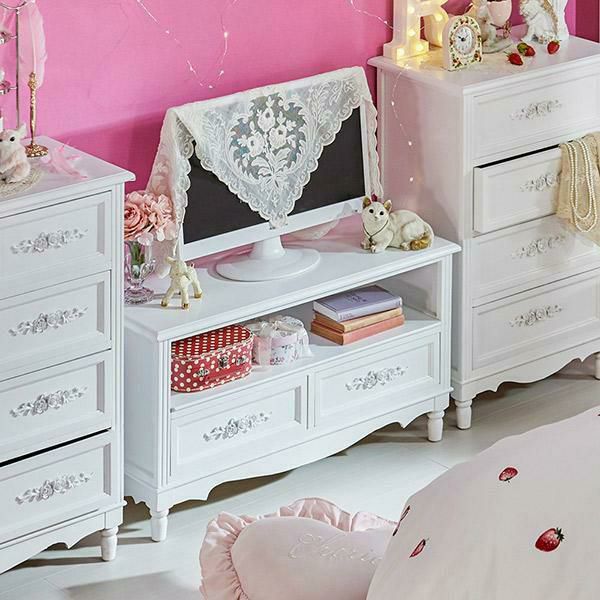 直送】テレビ台小/RoseRelief(ローズレリーフ)｜かわいいお姫様