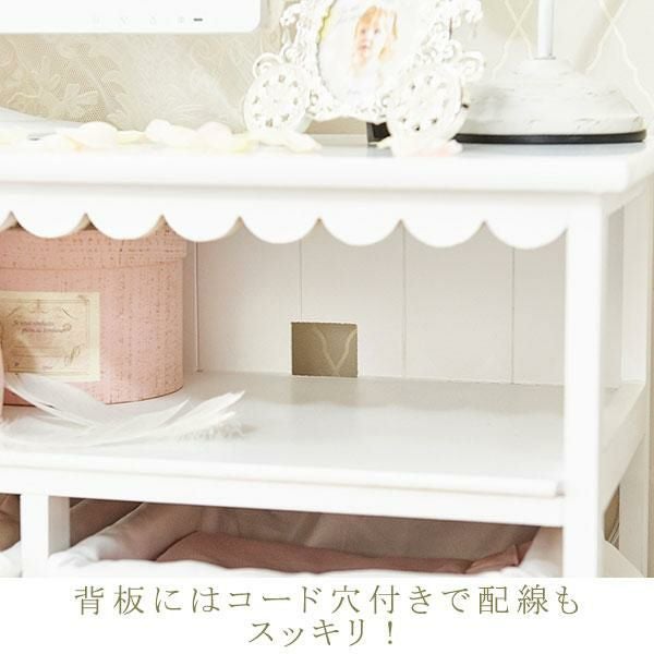 直送】フリルバスケットテレビ台(大)/fleurette(フルレット)｜かわいい