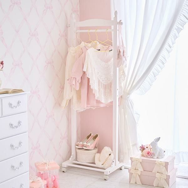 直送】引出付きラック/Neige(ネージュ)｜かわいいお姫様インテリア家具