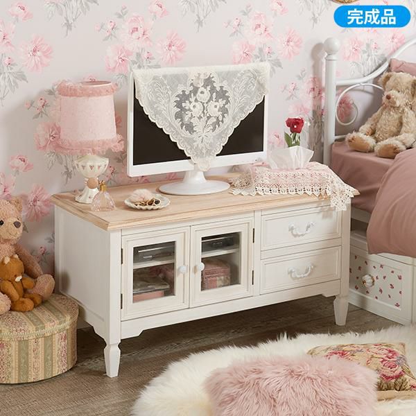 honoka テレビ台 アンティーク風取っ手 ワイド110cm 完成品 テレビ台