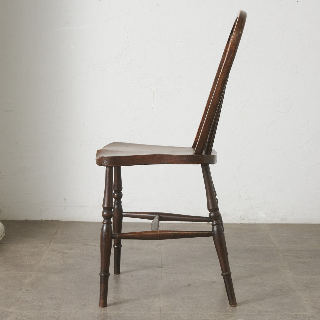 1154 ④英国アンティーク ホイールバックチェア イス ウインザー