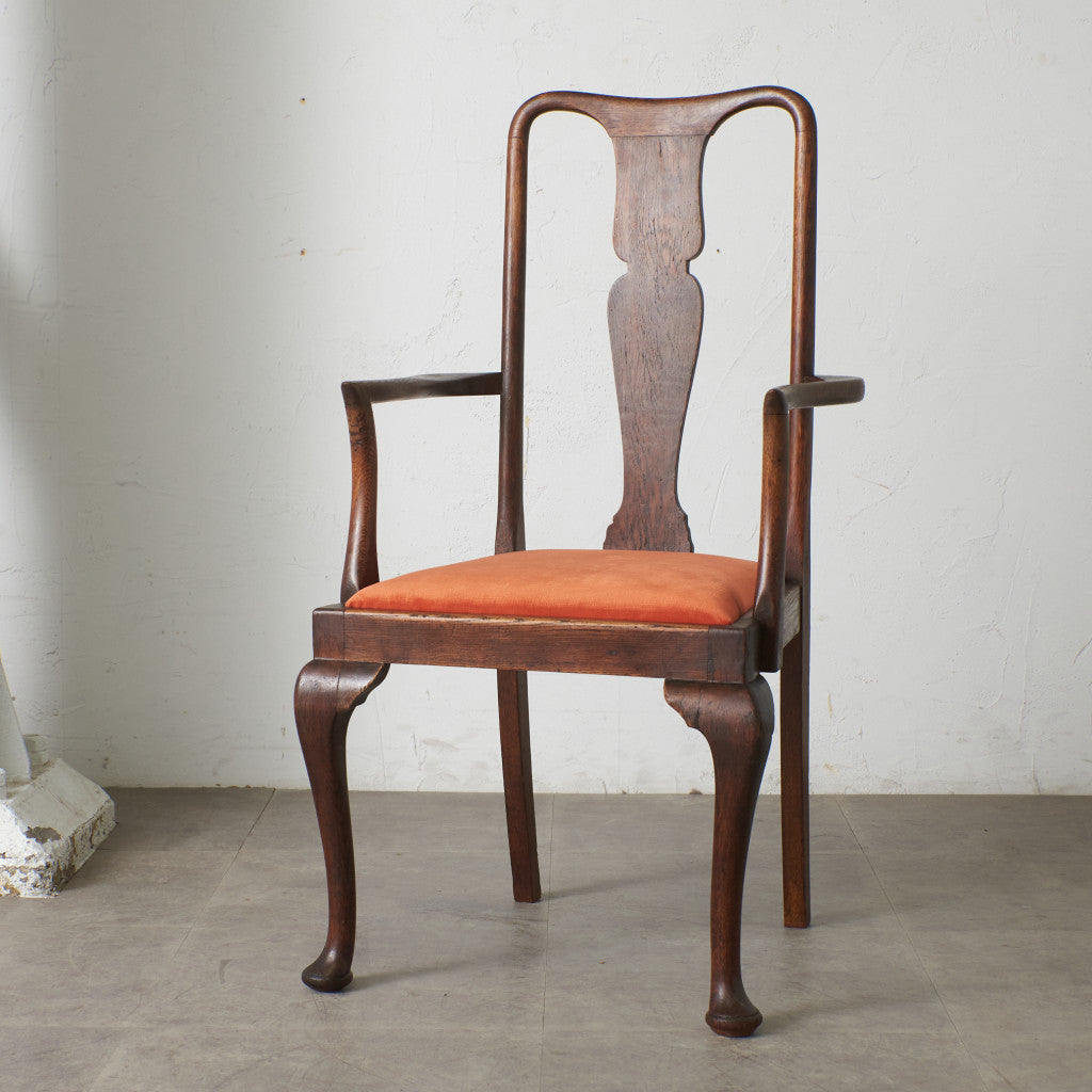 英国アンティーク アームチェア / 張替済｜rocca rocca