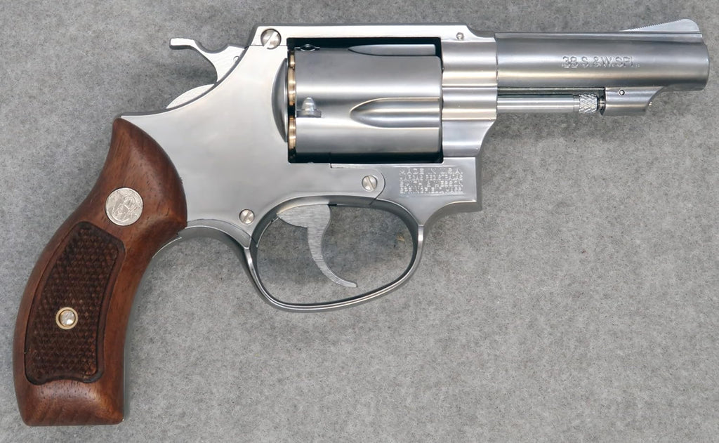 マルシン工業 M60 3インチ シルバーABS 木製サービスグリップ 18歳以上