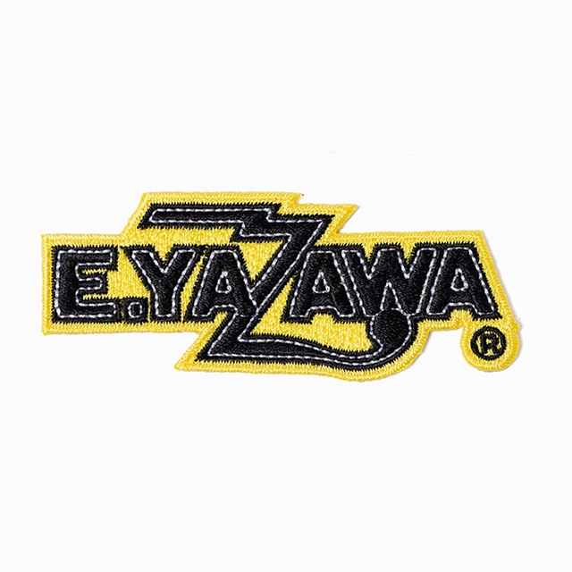 矢沢永吉 E.YAZAWA BIG刺繍ワッペンシール ロゴ ホワイト 矢沢永吉 E