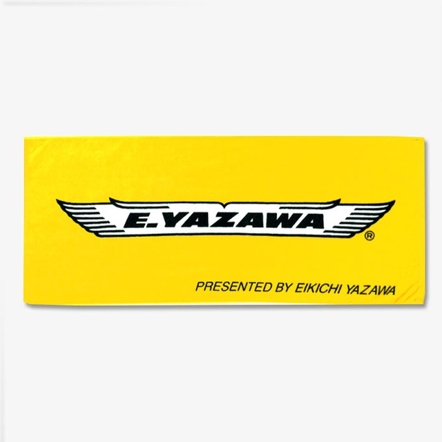 フェイスタオル(ハネロゴ)イエロー/ブラック・ホワイト｜DIAMOND MOON