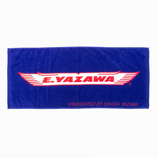 フェイスタオル(羽ロゴ)ブルー/レッド・ホワイト｜DIAMOND MOON通信