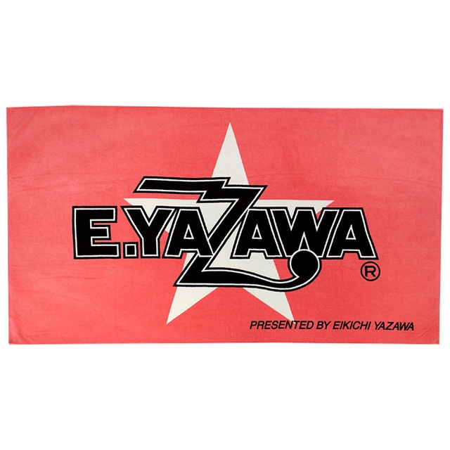 矢沢永吉 SBT スペシャルビーチタオル ロゴ星 赤/黒/白 E.YAZAWA