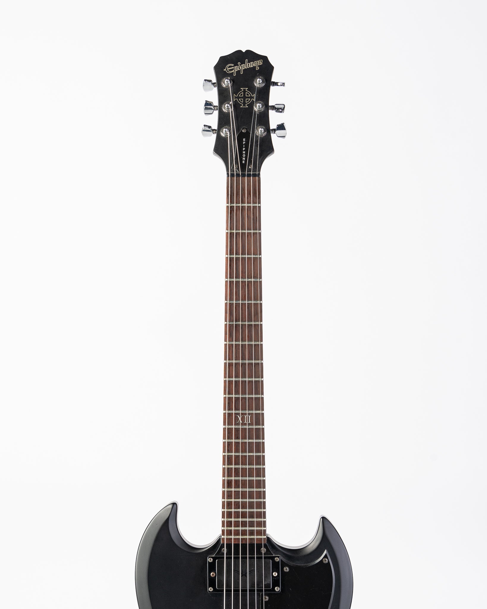 USED 2003 Epiphone SG Goth G-400 Electric Guitar - Satin Black