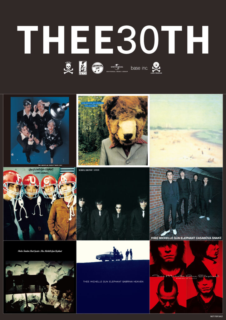 ミッシェルガンエレファント THEE LIVE 30THステッカー THEE 30TH