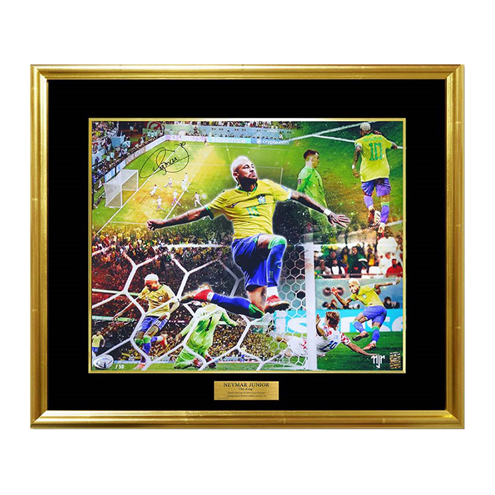 ネイマール直筆サイン入り[世界限定50枚]グラフィックアート ”The King