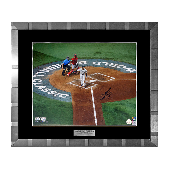 吉田正尚」直筆サイン入り WBC日本代表公式フォト 特製フレーム | 999