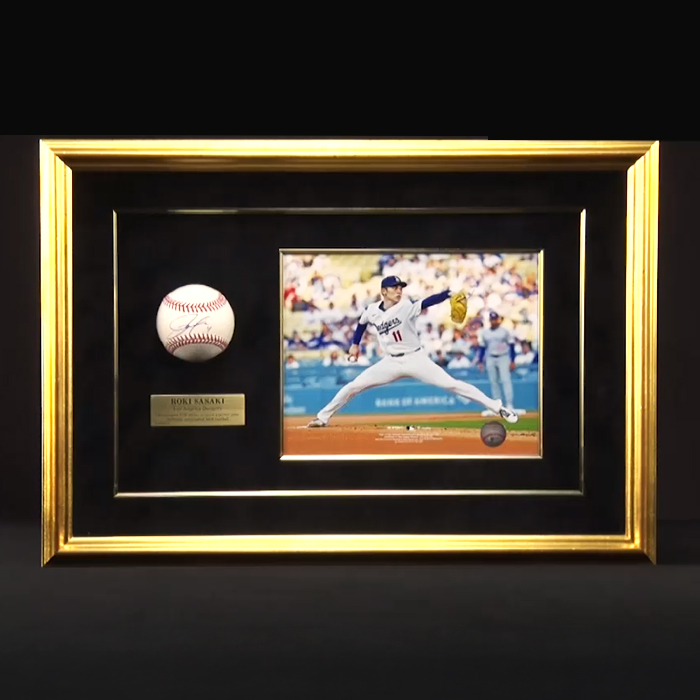 佐々木朗希 直筆サイン入りMLB公式試合球 特製フレーム | 999-112102 | 【