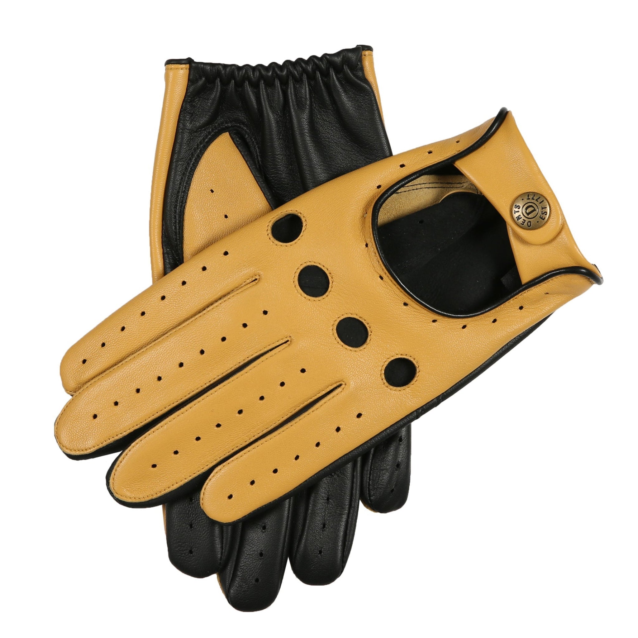 メンズ タッチスクリーン レザー ドライビンググローブ｜Dents