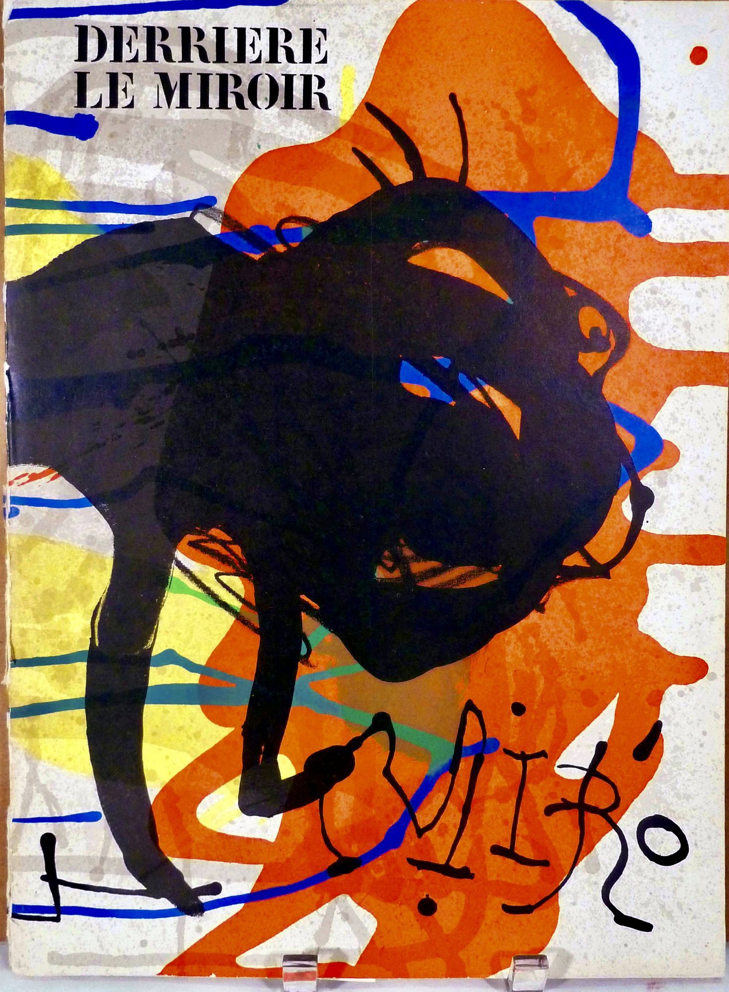 Derriere le Miroir No.203 ミロ 1973」ダブル頁のオリジナルリト3点入