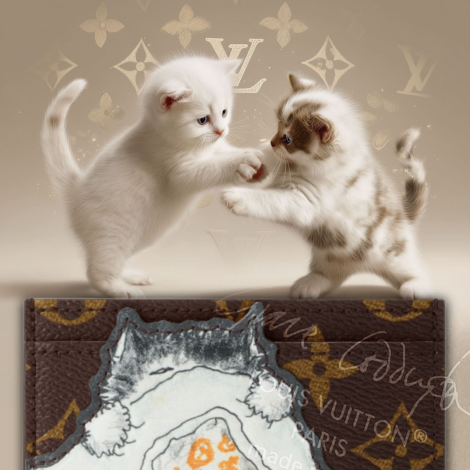 グレース・コディントンによるルイ・ヴィトンの猫たち - RUNWAY