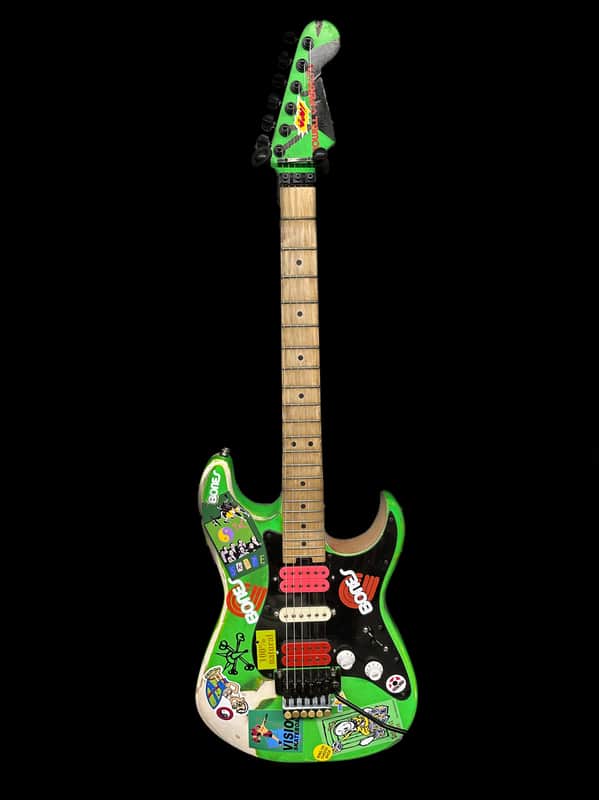 Charvel Pro Mod Steve Vai style Green Meanie - Green, White | Reverb