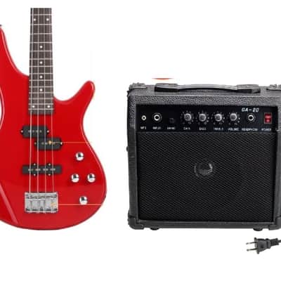 Yamaha RBS Model 200 P/J Electric Bass with Gigbag - Red | Reverb