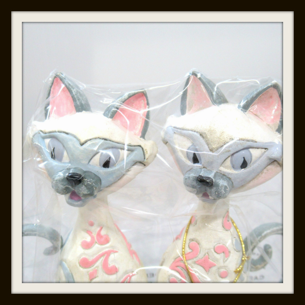 限定品☆わんわん物語 LADY＆TRAMP サイとアム シャム猫 アート