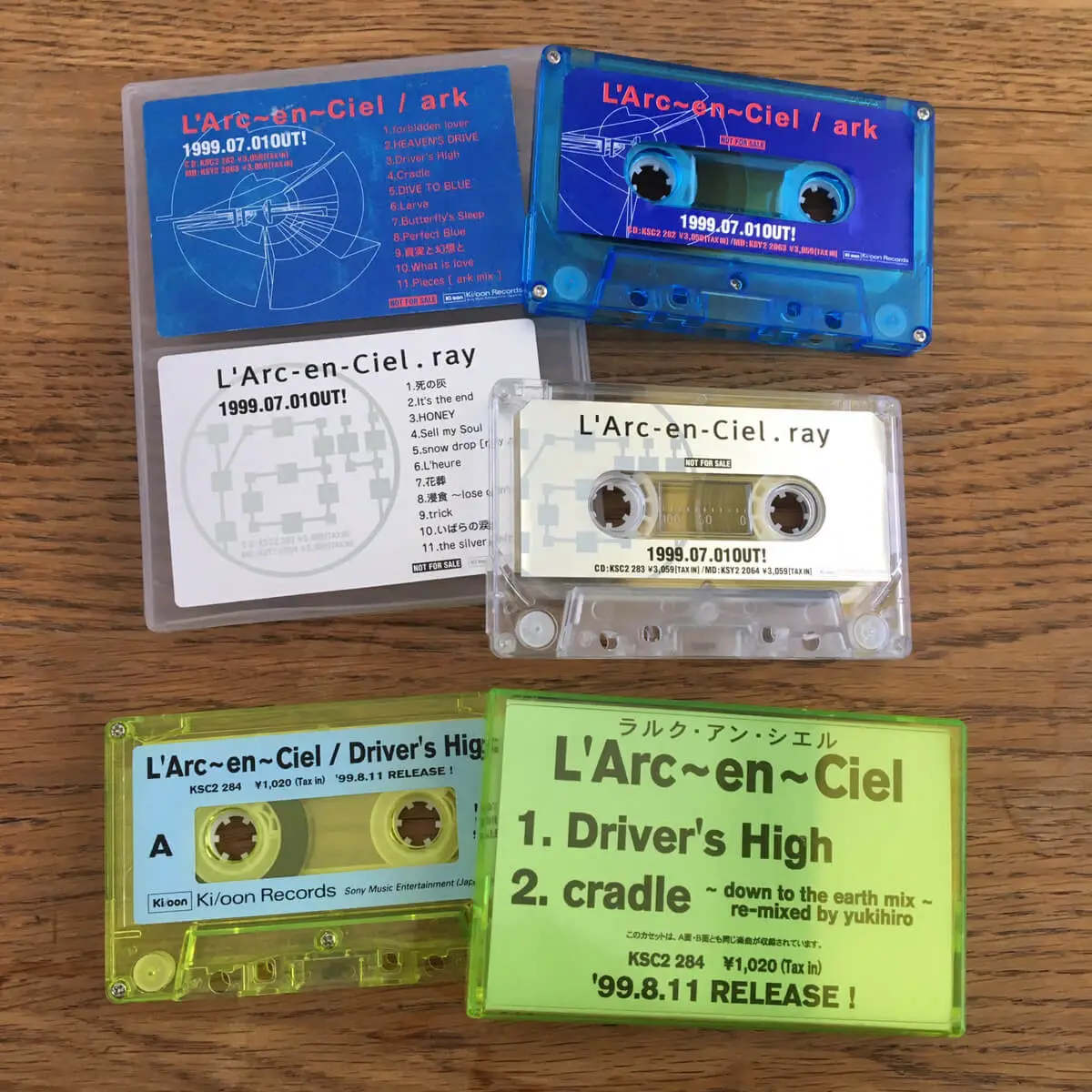 宅配買取】L'Arc-en-Ciel、90s～2000年の見本盤カセットテープを大阪府