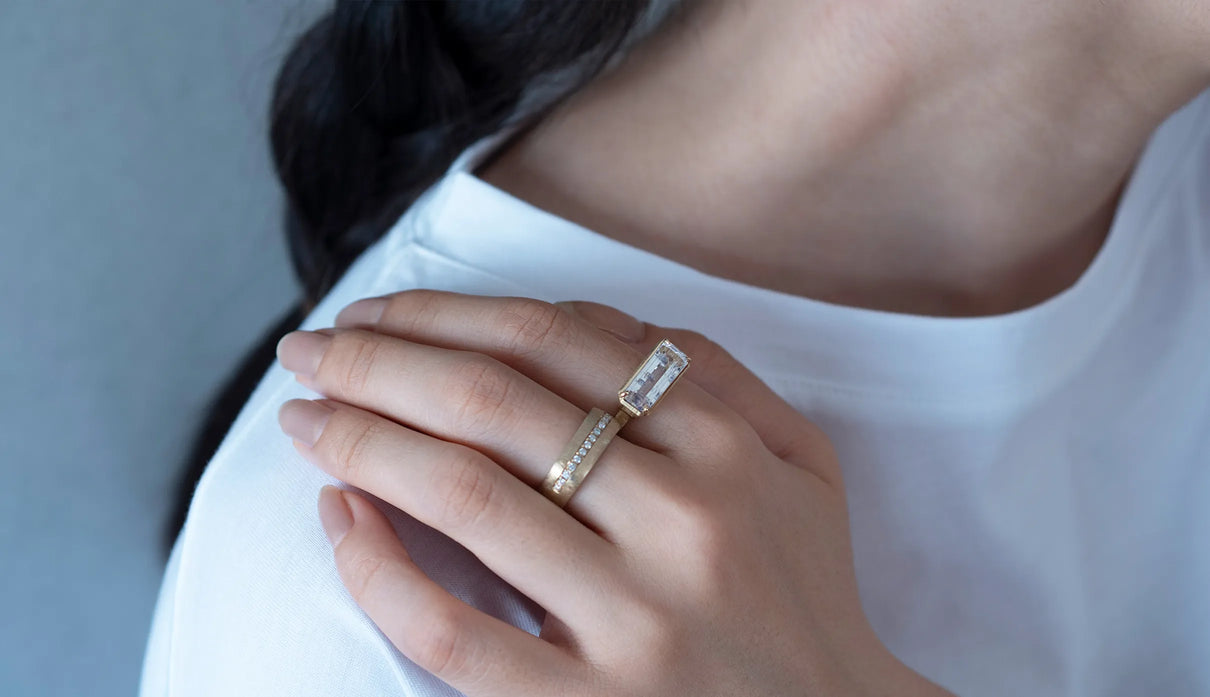 フローライトインクォーツリング– Ryui