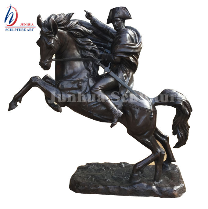 ブロンズ馬の彫刻 約40cm アンティーク等身大ブロンズローマ兵士彫刻