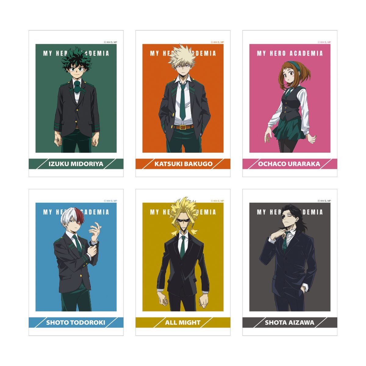 ヒロアカ」デク、爆豪、お茶子、オールマイトがビシッとクールに