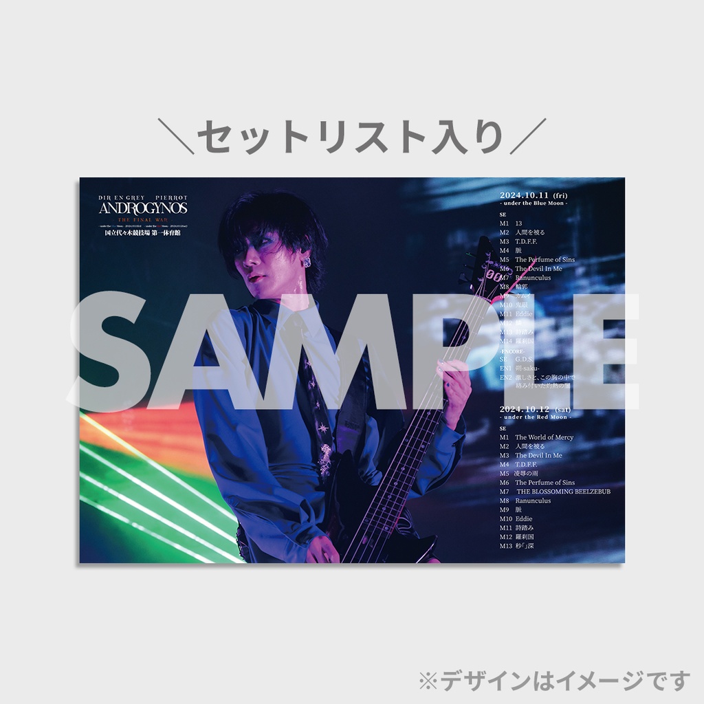 DIR EN GREY】ANDROGYNOS - THE FINAL WAR -ライブフォトラッフルくじ