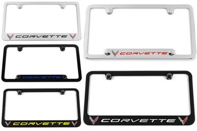 Chevrolet Corvette C8 Engraved License Plate Frame - Choose Colors