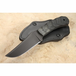 Winkler Blue Ridge Hunter Knife Sculpted Black Laminate -In Stock