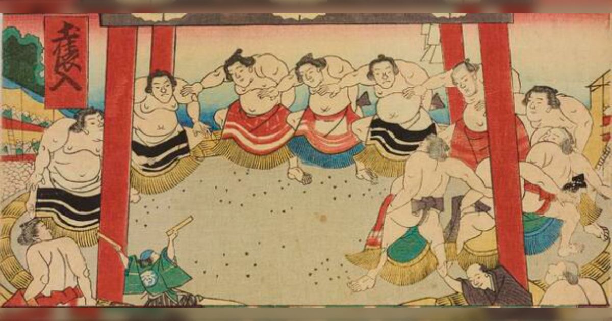 浮世絵に描かれた相撲と力士 - posfie
