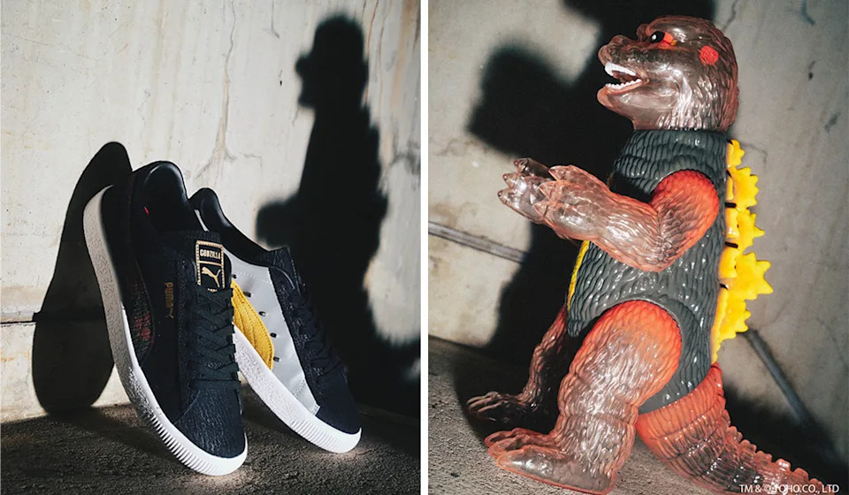 Godzilla x Puma x Atmos x Secret Base Sneaker Collaboration: PHOTOS