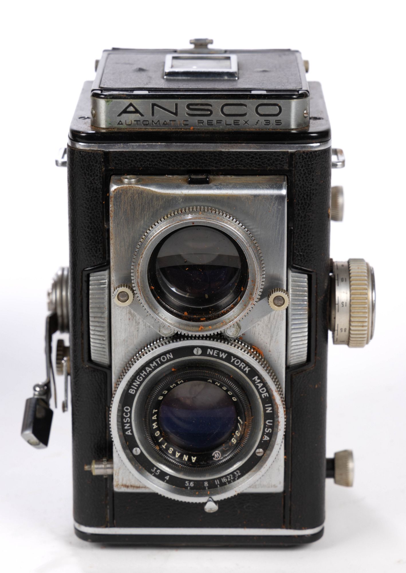 ANTIQUE ANSCO AUTOMATIC REFLEX TLR CAMERA sold at auction on 20th