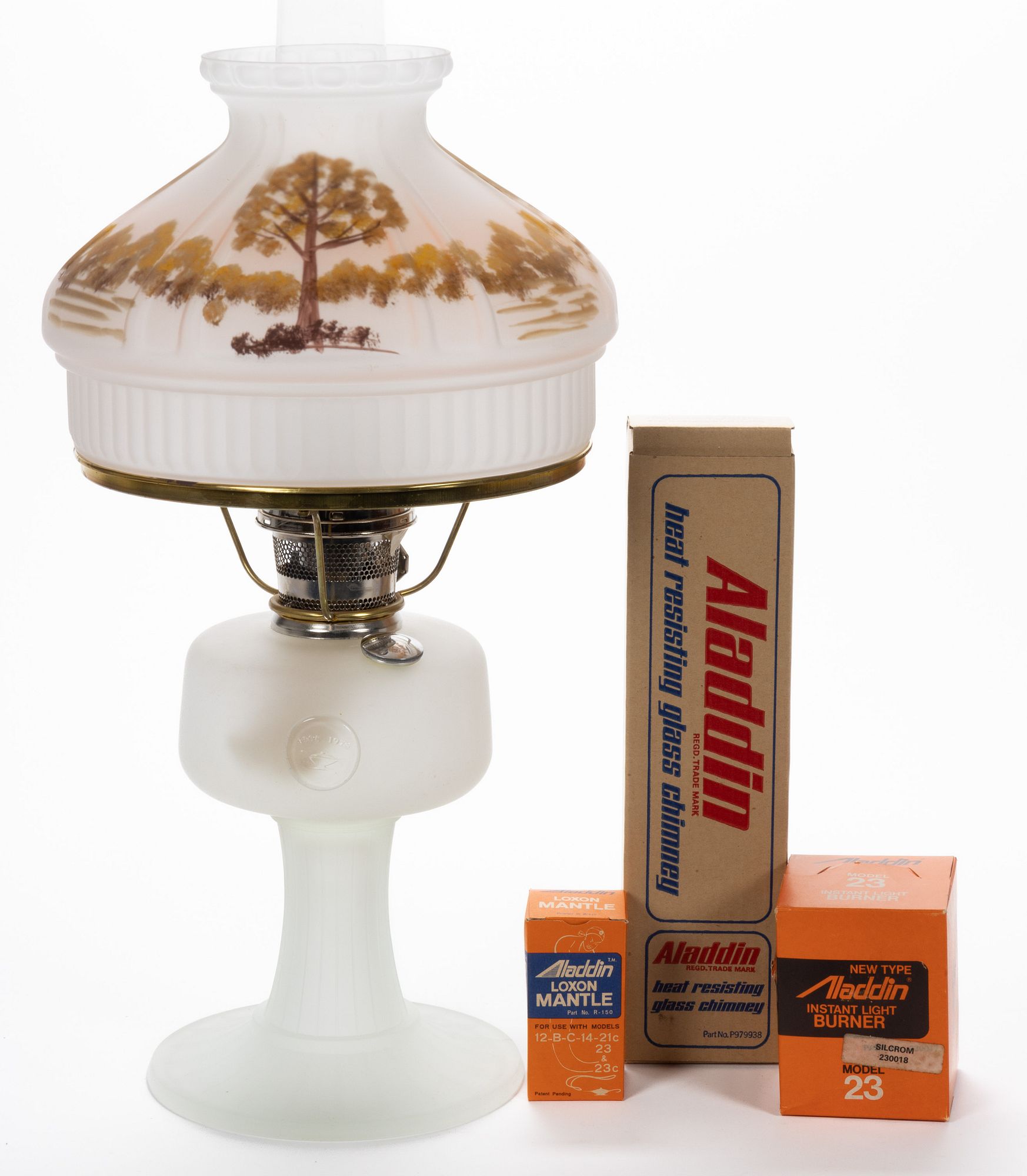 ALADDIN 70TH ANNIVERSARY COMMEMORATIVE KEROSENE STAND LAMP sold at