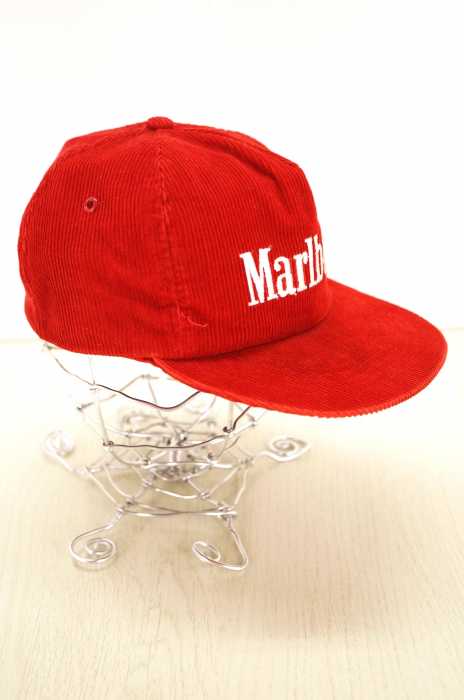 Marlboro 赤 コーデュロイ キャップ