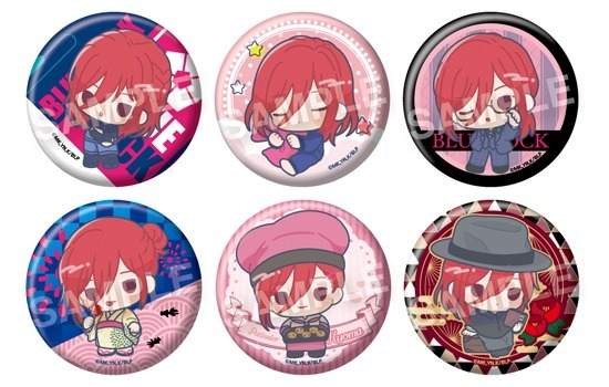 ブルーロック 千切豹馬 TSUTAYA 黒スーツ 缶バッジ ブルーロック 千切