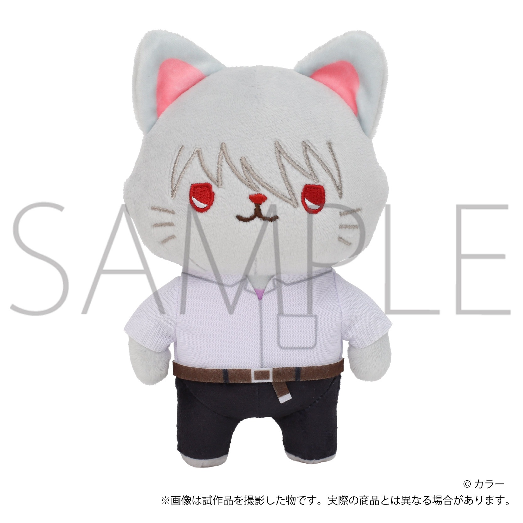 かおもじネコエヴァンゲリオン綾波レイ風ぬいぐるみマスコット