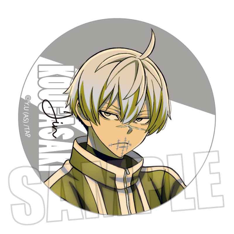 桃源暗鬼 皇后崎迅 缶バッジ ホログラム缶バッジ マズル 桃源暗鬼