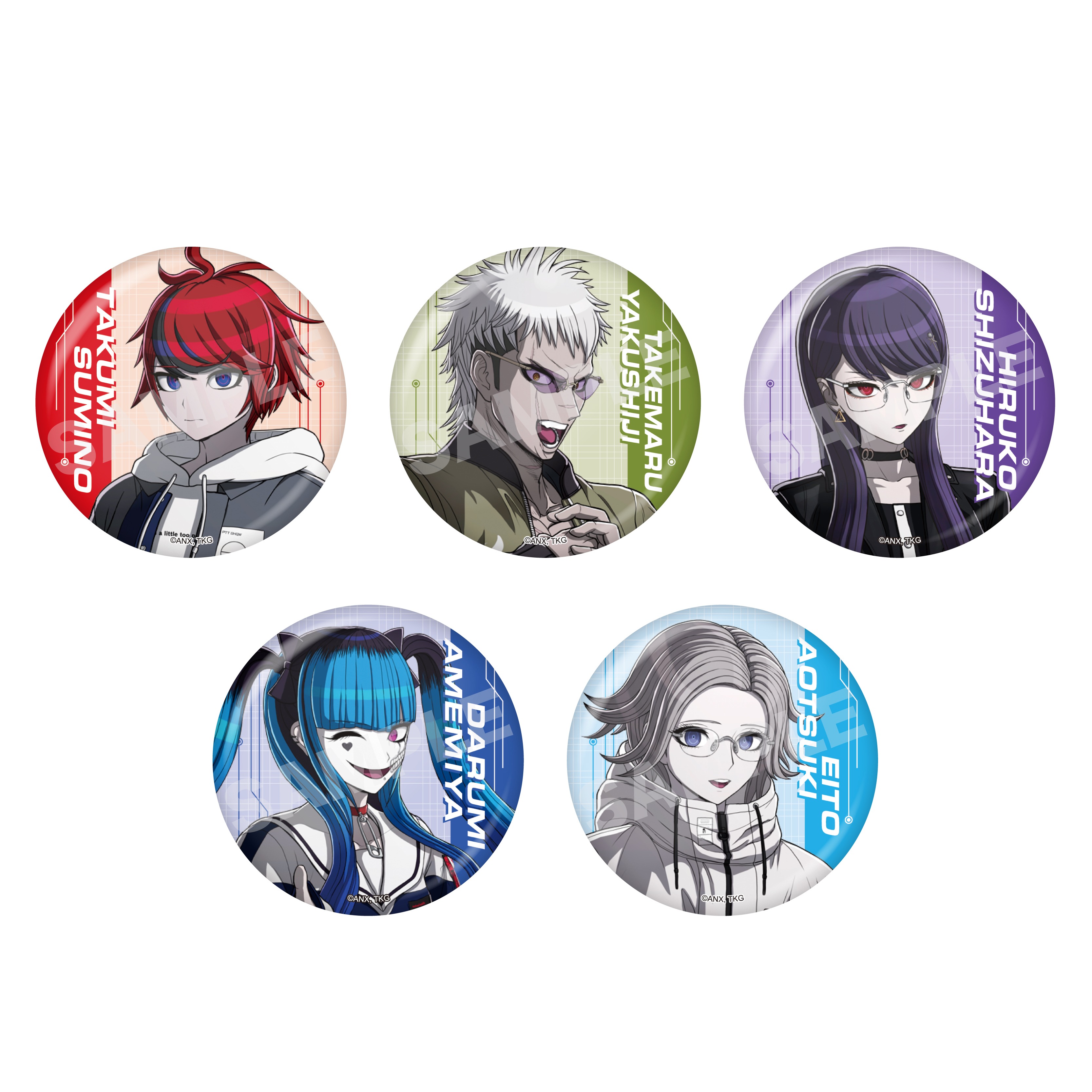 蒼月 衛人 hundred line 最終防衛学園 ハンドラ 缶バッジ 丸型 蒼月