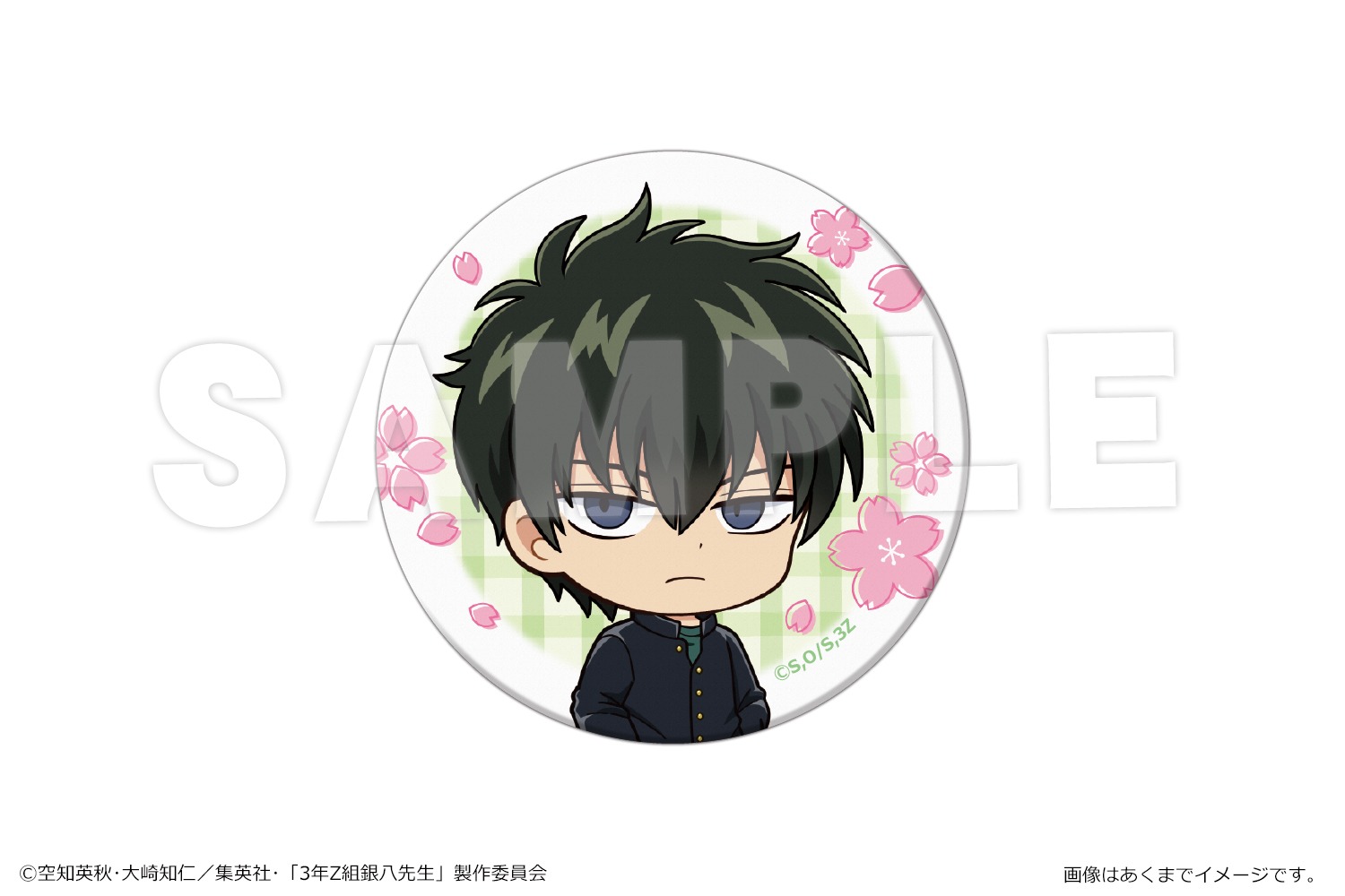 銀魂 3年Z組 銀八先生 3Z 魅せキューブ 缶バッジ 土方十四