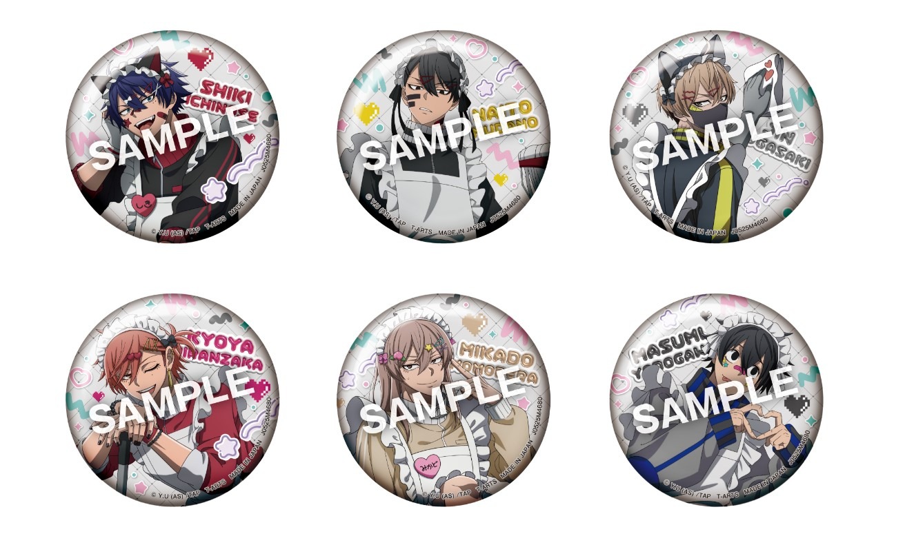 桃源暗鬼 ジャージメイド トレーディング缶バッジ 6個入り1BOX｜ホビー