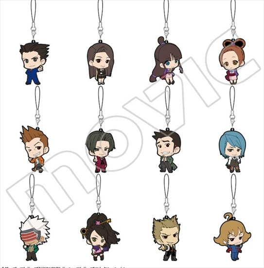 逆転裁判 15周年 ラバーストラップ コレクション 全12種コンプリート