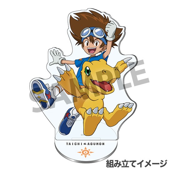 デジモンアドベンチャー： アクリルフィギュア 八神太一＆アグモン