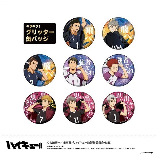 再販】ハイキュー！！ 缶バッジコレクション 横断幕シリーズB 9個入り